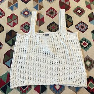 Crochet tank top.  100% Cotton.